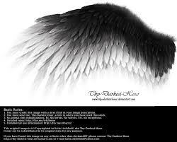 Angel Wings Images Black And White Romantic Wing Black White By Thy Darkest Hour Deviantart Com On Deviantart Black And Grey Tattoos Black Angel Wings Black And White