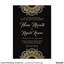 Indian Wedding Invitation Black Gold Mandala Invitation Zazzle Com Indian Wedding Invitations Gold Save The Dates Indian Wedding Cards