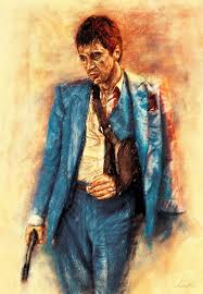 Tony Montana Painting By Vivek Mandrekar Via Behance Scarface Poster Scarface Tony Montana