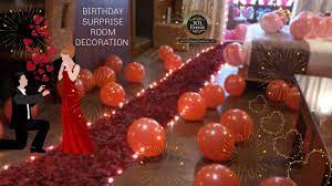 Birthday Surprise For Husband Romantic Room Decoration For Husband Balloon Deco In 2021 Birthday Surprise For Husband Romantic Room Decoration Surprises For Husband