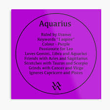 Aquarius will find it irritating when cancer will cling to them unnecessarily. Aquarius The Water Bearer Zodiac Sign Compatibility Canvas Print By Starzology Redbubble