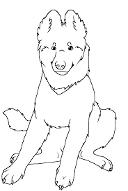 Realistic drawing of a german shepherd. German Shepherd Coloring Pages Best Coloring Pages For Kids