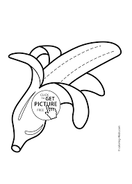 The banana is a herb, not a palm tree. Banana Fruits Coloring Pages For Kids Printable Free
