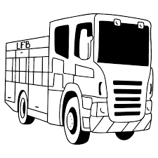 More than 5.000 printable coloring sheets. Fire Truck In Great Britain Coloring Page Online Or Print