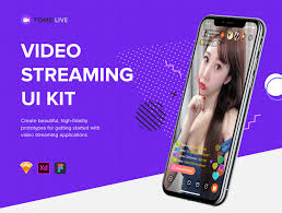 Download Tomo Video Streaming Ui Kit In Ux Ui Kits On Yellow Images Creative Store PSD Mockup Templates
