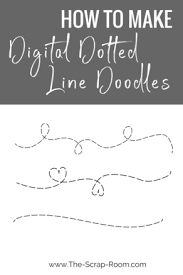 How To Make Digital Dotted Line Doodles Line Doodles Dotted Line How To Make Doodle