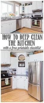 How To Deep Clean The Kitchen Deep Clean Kitchen Clean Kitchen Cleaning Hacks