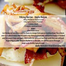 Viking Age Recipe Apple Bacon More Facebook Com Rocklovefanpage Viking Food Medieval Recipes Food