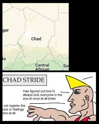 Maybe you would like to learn more about one of these? Wolfiexe On Twitter This Is Really Dumb But My Friend Just Pointed Out The Whole Chad Meme Guy Has The Same Head Shape As The Actual Country Of Chad Blew My Mind