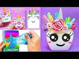 Troom Troom Diy Giant Unicorn School Supplies Unicorn Crafts Unicorn Food Alora Craft Blog Unicorn Crafts Book Crafts Crafts