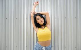 The right side contains a. Hd Wallpaper Gizel Ramos Arms Up Armpits Portrait Walls Tattoo Yellow Standing Wallpaper Flare