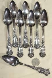Just a few examples of appraisal values for. Antique Vintage Silver Fruit Spoons Wm Rogers Son Orange Blossom Pattern Teaspoons
