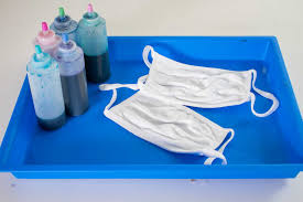 Diying ice tie dye face masks for me and my small shop! Quick And Easy Tie Dye Face Mask At Charlotte S House