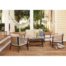 Destination Summer 4 Piece Patio Conversation Set Bed Bath Beyond In 2020 Conversation Set Patio Patio Furniture Conversation Sets Patio