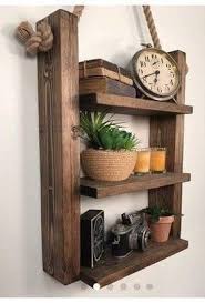 Decorative Wood Shelf Etsy Wood Shelves Decorating Shelves Rustic Ladder