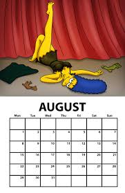 Marge Simpson Charity Chicks Calendar Story Viewer 