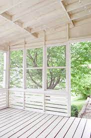 There are a lot of things to think about when it comes to choosing your porch. Rachel Schultz Adding Paneling To A Screened In Porch