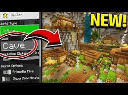 New Cave Villages Update In Minecraft Pocket Edition Xbox Pc Youtube Minecraft Blueprints Minecraft Seed Minecraft Crafts
