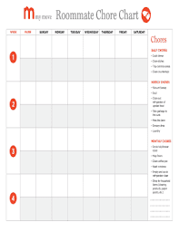 14 printable chore chart forms and templates fillable