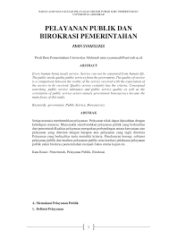 Latar belakang era globalisasi telah elvandary's blog. Pdf Memahami Pelayanan Publik Dalam Birokrasi Pemerintahan