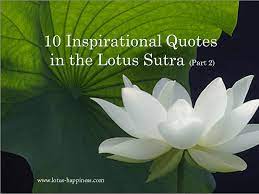 Lotus quotations to inspire your inner self: 10 Inspirational Quotes In The Lotus Sutra Part 2 Lotus Happiness