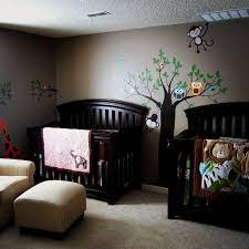 Twin Jungle Nursery Adorable For Little Boys Nursery Twins Beautiful Nursery Jungle Nursery