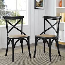 Gayla Solid Wood Cross Back Side Chair Side Chairs Dining Farmhouse Dining Chairs Dining Chairs