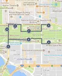 A Washington Dc Museum Sightseeing Walking Tour Map And Other Ways To Explore Amer Washington Dc Attractions Map Washington Dc Attractions Washington Dc Travel