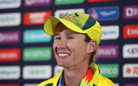 Beth Mooney is all cheers after leading Australia to a win in the final