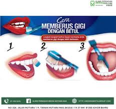 Oleh itu, kawalan kepada plak akan dapat memelihara kesihatan mulut yang optimum dan seterusnya mengurangkan prevalen Langkah Langkah Cara Klinik Pergigian Medini Mutiara Mas Facebook
