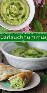 Ich Hatte Frischen Barlauch Gepfluckt Und Hunger Auf Cremigen Hummus Mit Fladenbrot Also Habe Ich Kurzerhand Einen Barlauchh Rezepte Lecker Lebensmittel Essen