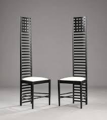 Charles Rennie Macintosh Model Hill House The Chairs Was Designed In 1904 For The Willow Tea Rooms Mackintosh Furniture Furniture Design Mackintosh Design