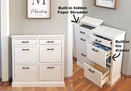 Painting a wooden file cabinet. The Mail Boss Ana White