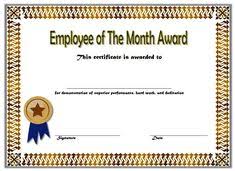 With the help of our templates, you can create professional award certificates for achievement, appreciation, honor, diploma, marit and many more of other types. 22 Employee Award Certificate Template Ideas In 2021 Employee Awards Certificates Awards Certificates Template Certificate Templates