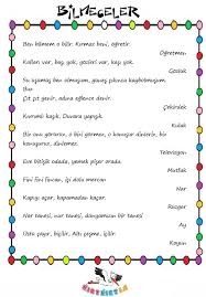 Bilmece Bilmeceler Rehber Ogretmen Evde Egitim
