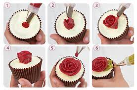 To make a rose cake decorating. How To Make Buttercream Rose Cupcakes Cake Decorating Cupcake Cakes Creative Cakes