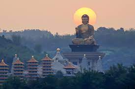 2020台灣高雄佛光山佛祖日落正面版 statue of liberty landmarks statue