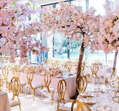 A Stunning Cherry Blossom Wedding By Bianca Events Violetstudiodubai Cherry Blossom Wedding Decor Cherry Blossom Wedding Cherry Blossom Wedding Dress
