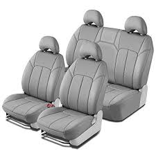 Clazzio 203022lgy Light Grey Leather Front And Rear Row Seat Cover For Toyota Venza You Can Find More Details B Grey Leather Car Hacks Golf Cart Seat Covers