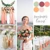 Spring wedding colors, summer wedding colors, wedding color palette. 1