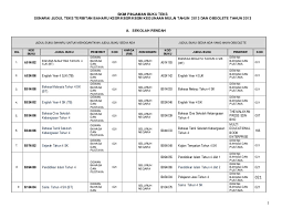 → → < koleksi buku teks digital kssr tahun 1, 2, 3, 4, 5, 6 >. Senarai Judul Buku Teks Terbitan Baharu Dan Obsolete Tahun Cute766
