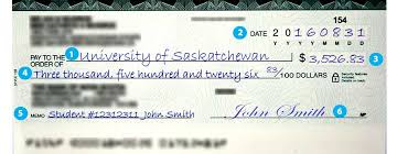 · how to read a cheque. How To Fill Out A Cheque Students University Of Saskatchewan