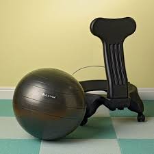 gaiam balance ball chair with pump pilates and yoga at