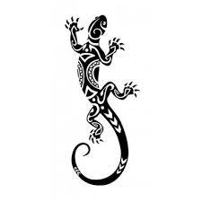 The tribal lizard also blends in nicely with other pieces of tribal art. Thinking About Getting This As My First Tattoo Most Likely On My Left Arm Gecko Tattoo Tattoos Lizard Tattoo