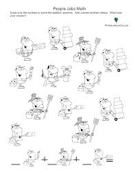 People Jobs Math Worksheet Kids Math Worksheets Math Worksheets Worksheets For Kids
