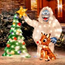 Rudolph Reindeer Bumble Christmas Tree Star Light 3d Misfit Island Toy Train New Christmas Yard Decorations Outdoor Christmas Christmas Decorations