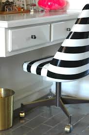 25w x 20d x 34h. Black And White Striped Office Chair Diy Seating Vinyl Chairs Diy Chair