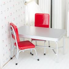 Dollhouse Miniature 1950 S Retro Kitchen Table And Chair Set Retro Kitchen Tables Kitchen Table Settings Retro Table And Chairs