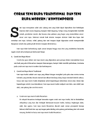 Check spelling or type a new query. Corak Seni Rupa Tradisional Dan Seni Rupa Modern Pdf