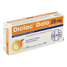 Diclac Dolo 25 Mg 20 Apozona